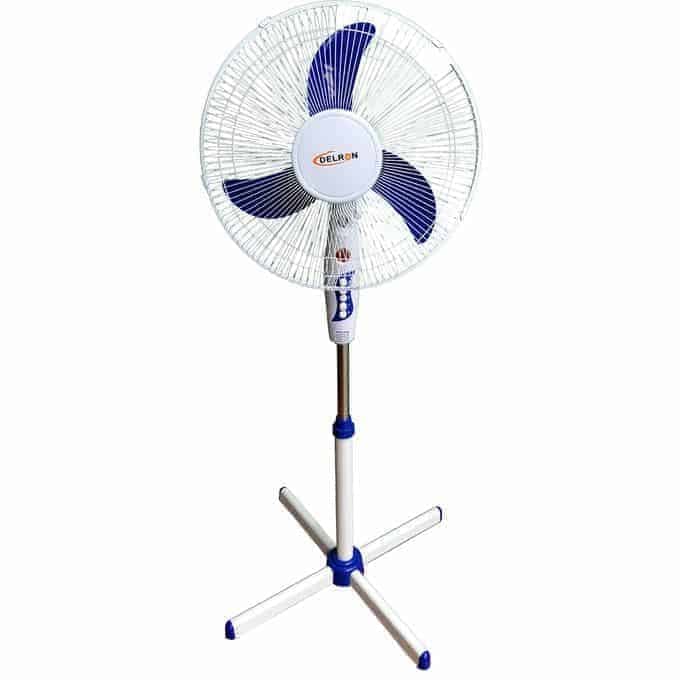 2 in a Box x Delron DSF40 16inches Standing Fan - White/Blue