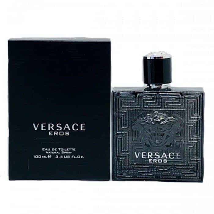 VERSACE EROS EU DE TOILETTE 3.4OZ PERFUME BLACK