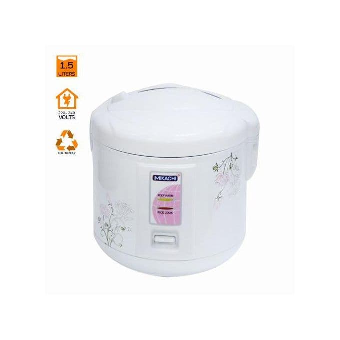 Mikachi 1.5L - 1000W - MIK-D15 Rice Cooker - White