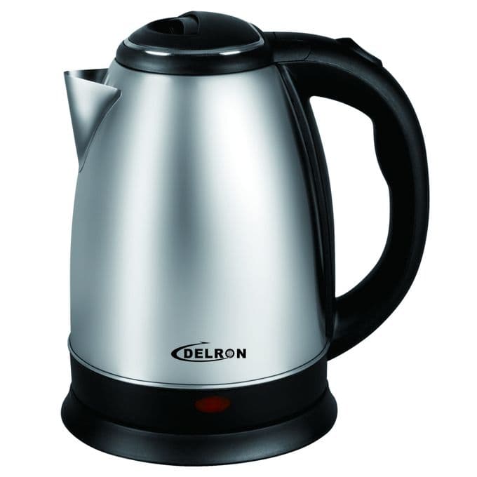 Delron 2L - Electric Kettle - Black/Silver