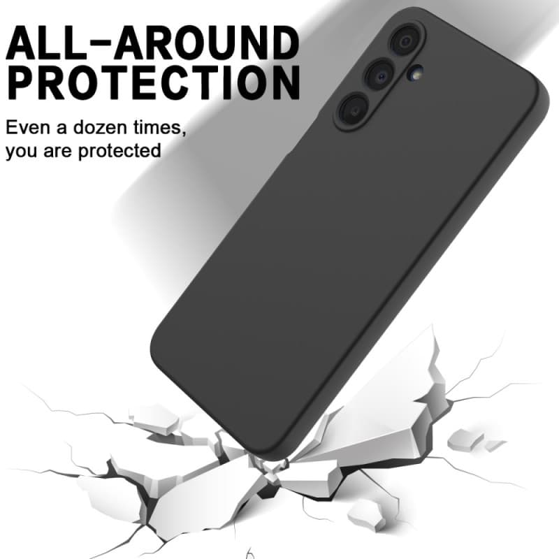 Black Silicon Case for Samsung Galaxy A17 E