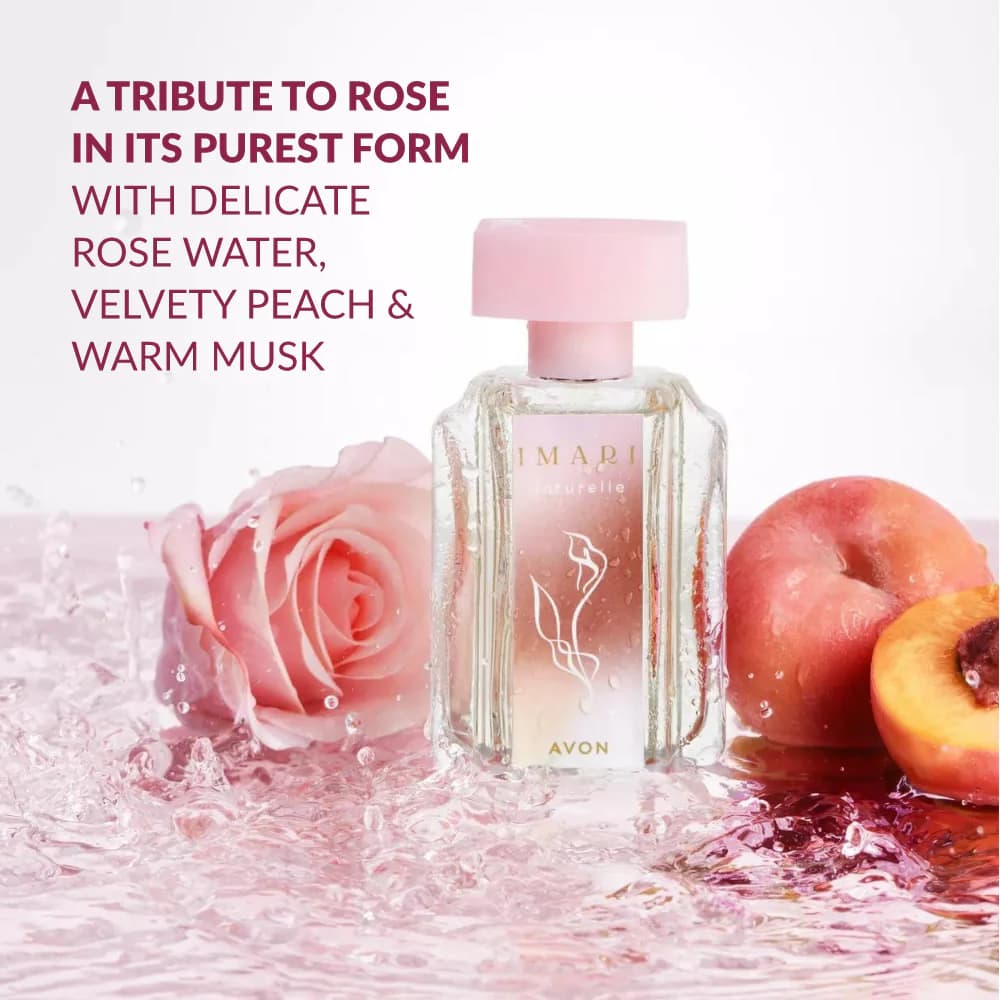 avon imari naturelle perfume bottle with freshn fruits