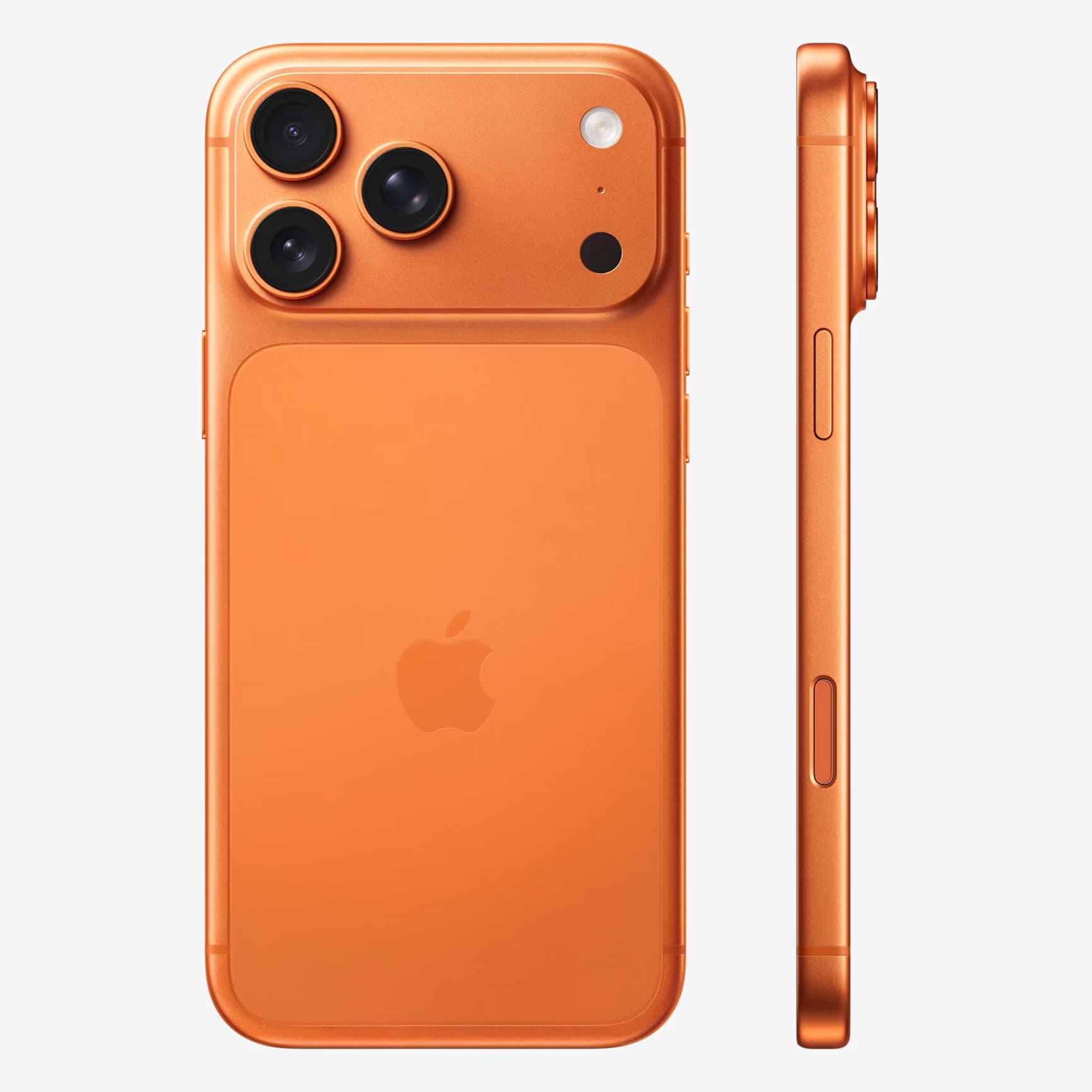 Apple iPhone 17 Pro Max orange side and back for Shopwice Ghana