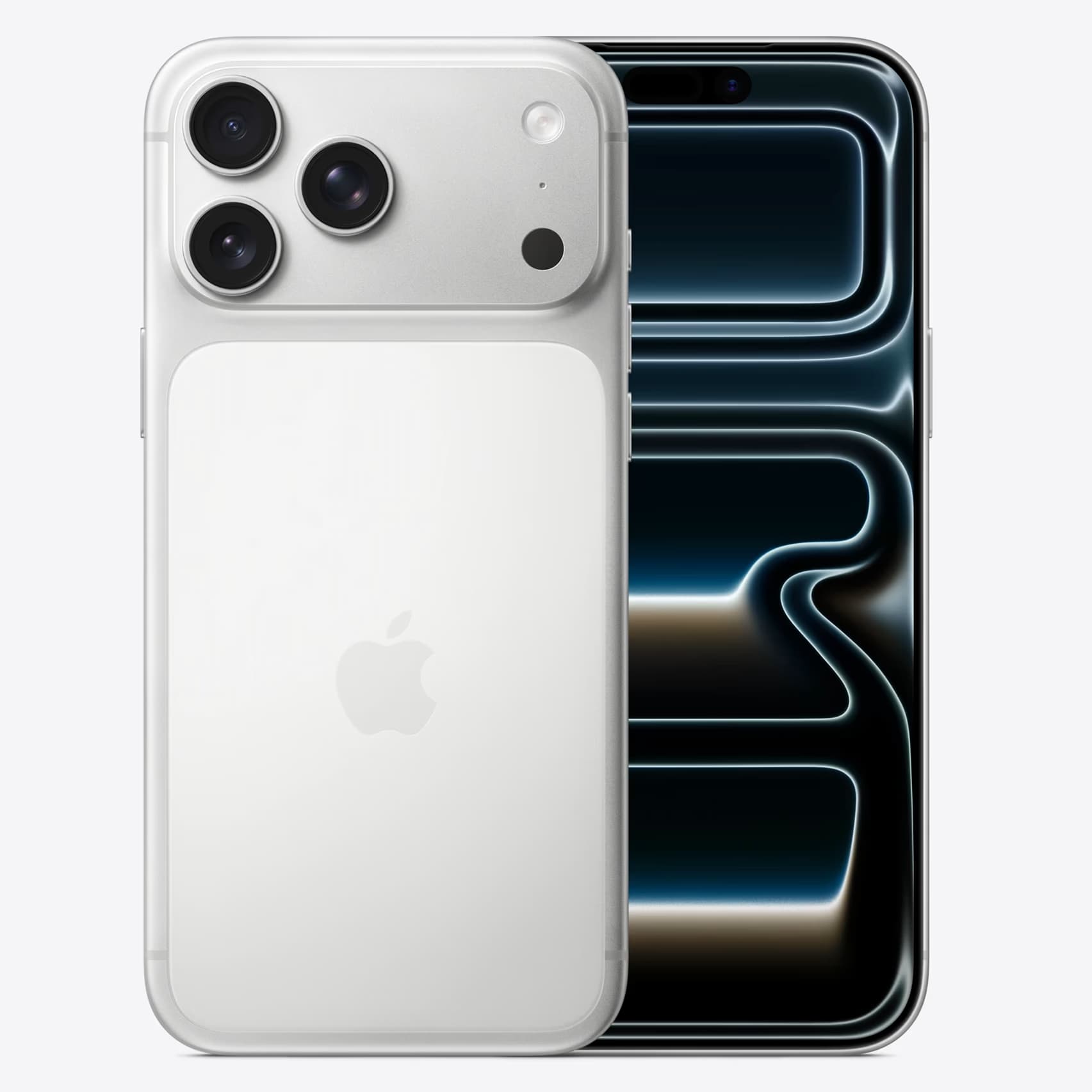 Apple iPhone 17 Pro Max silver front and back for Shopwice Ghana