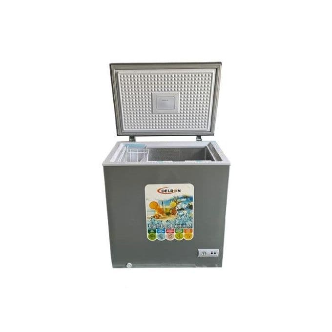 Delron DCF140h 140 Litres Chest Freezer -Grey