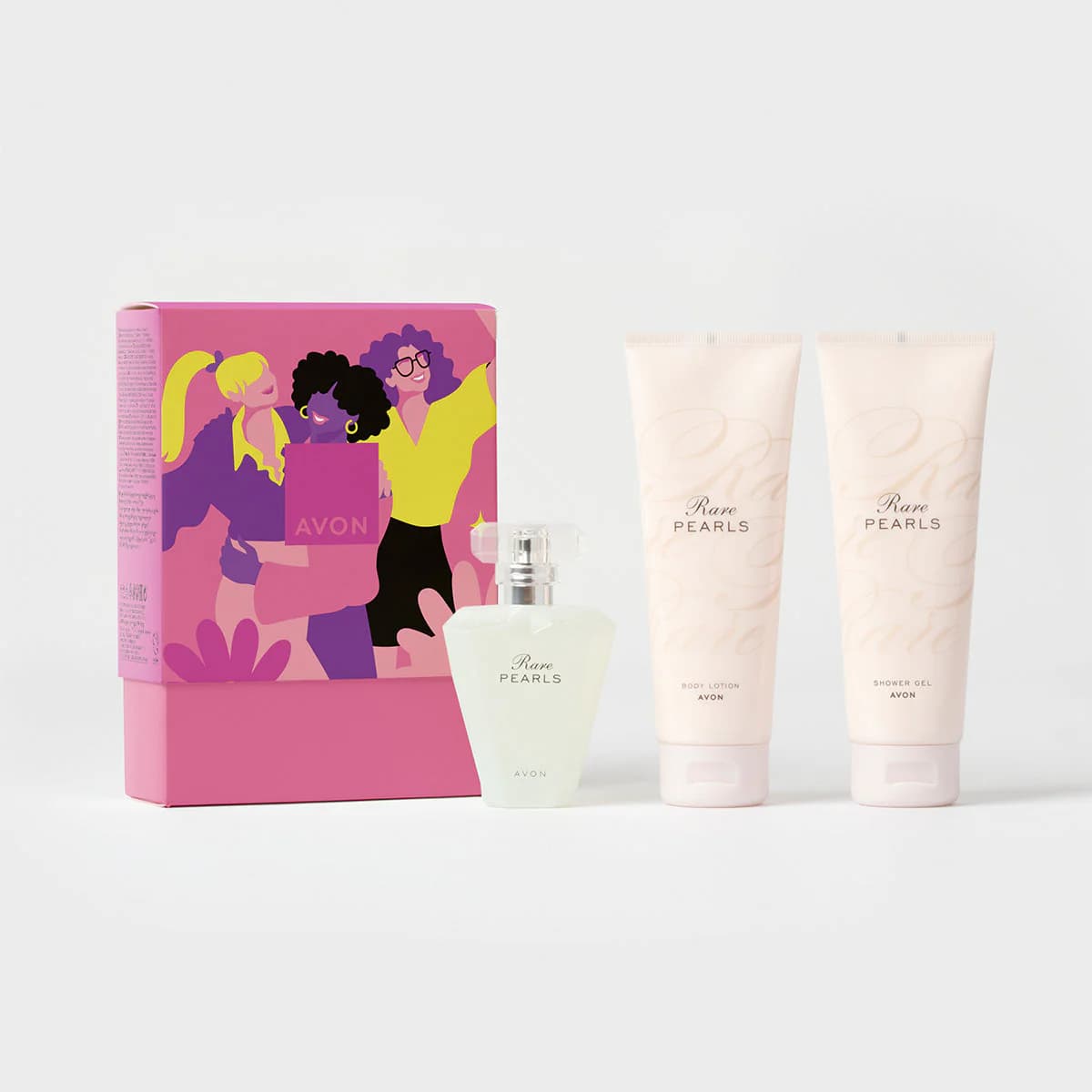 Avon Rare Pearls Set (Eau de Parfum, Shimmer Shower Gel & Body Lotion)